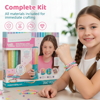 Bracelet Craft Kit Click Dispensing Heishi Beads Starter Set