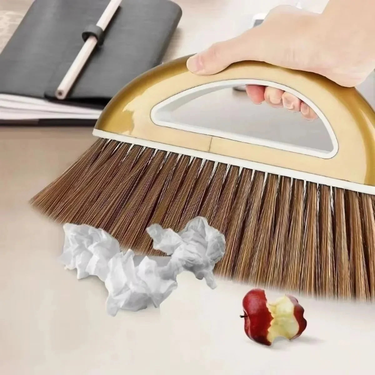 Broom and Dustpan Set Lightweight Indoor & Outdoor Cleaning