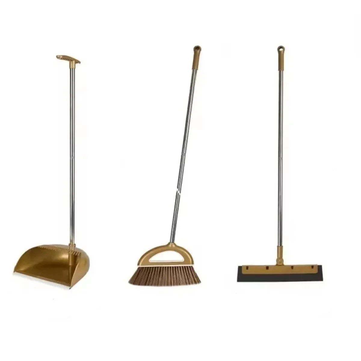 Broom and Dustpan Set Lightweight Indoor & Outdoor Cleaning