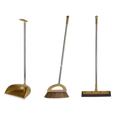 Broom and Dustpan Set Lightweight Indoor & Outdoor Cleaning