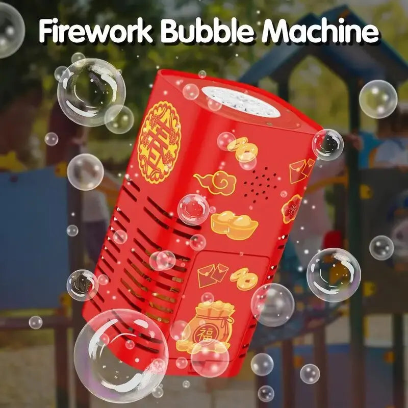 Bubble Machine Colorful LED Battery Operated
