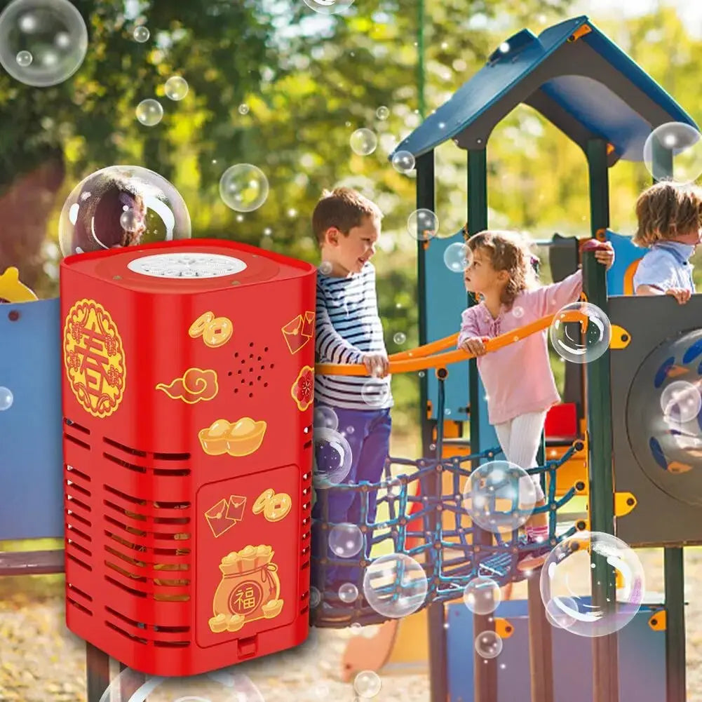 Bubble Machine Colorful LED Battery Operated