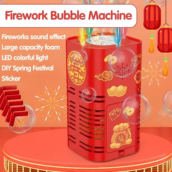 Bubble Machine Colorful LED Battery Operated