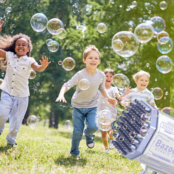 Bubble Machine Integrated LED 69 Bubble Holes Battery Operated