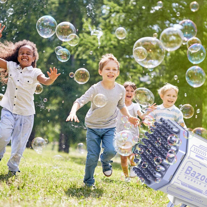 Bubble Machine Integrated LED 69 Bubble Holes Battery Operated