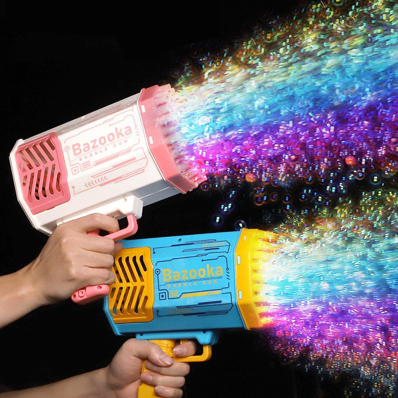 Bubble Machine Integrated LED 69 Bubble Holes Battery Operated