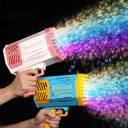 Bubble Machine Integrated LED 69 Bubble Holes Battery Operated