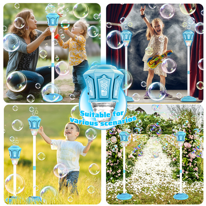Bubble Machine Lamppost LED Remote Control Battery Powered