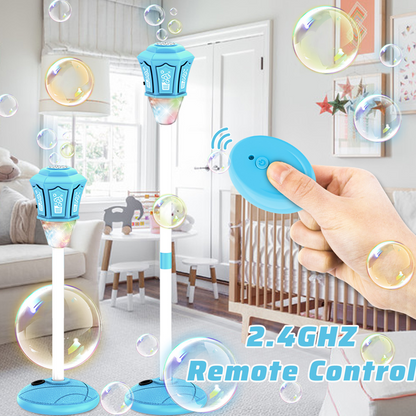 Bubble Machine Lamppost LED Remote Control Battery Powered