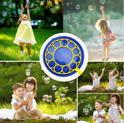 Bubble Wand Set Giant Opening Tray Included Non-Toxic Plastic
