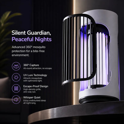 Bug Zapper Lamp 360 Degree UV Rechargeable & Plug-In