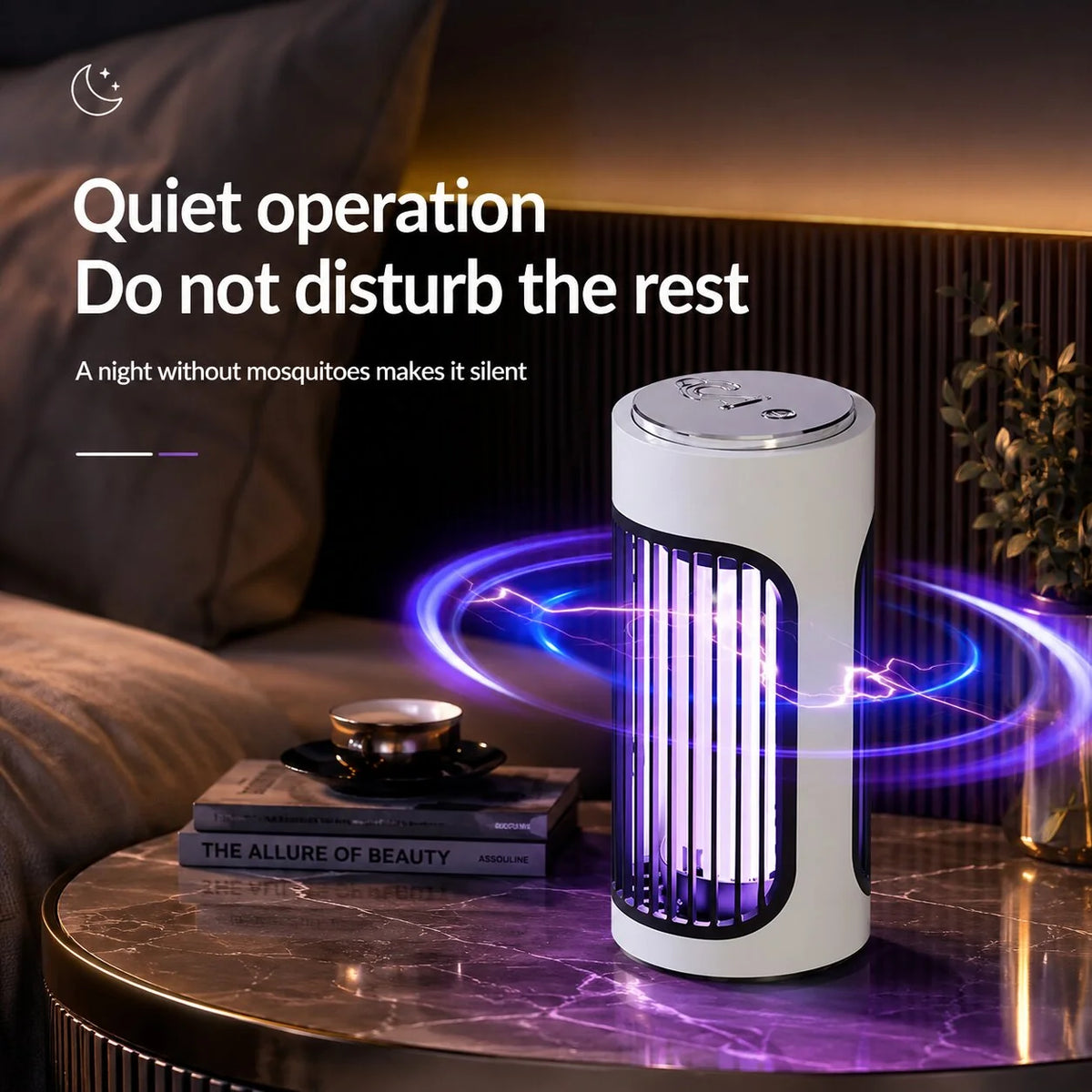 Bug Zapper Lamp 360 Degree UV Rechargeable & Plug-In