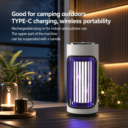 Bug Zapper Lamp 360 Degree UV Rechargeable & Plug-In