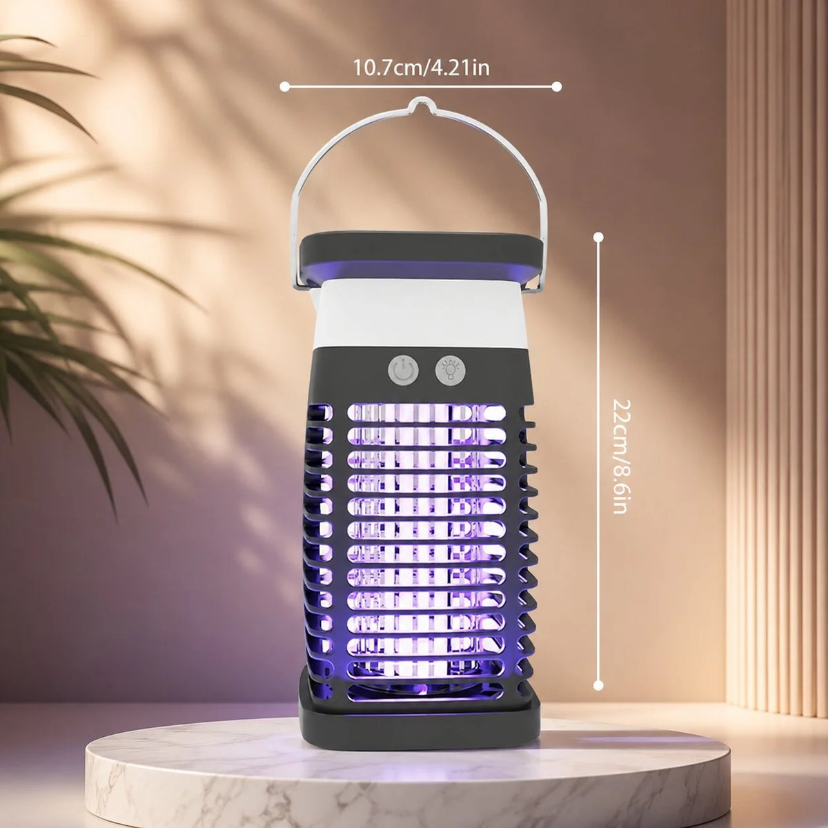 Bug Zapper Lantern Dual-Mode Solar & USB-C Rechargeable