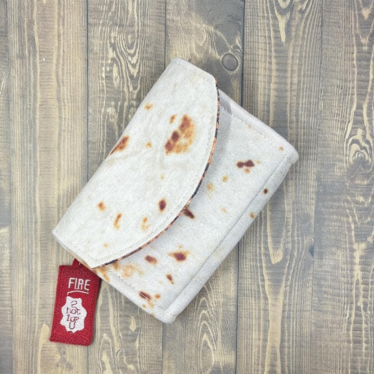 Burrito Wallet Magnetic Closure Holds 12 Cards