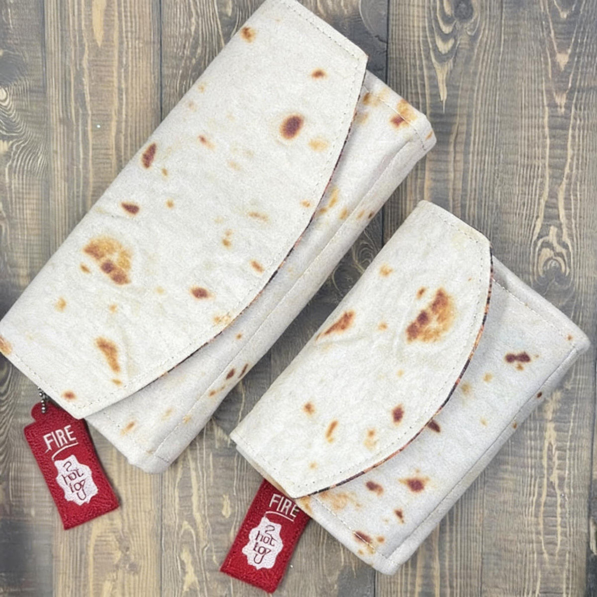 Burrito Wallet Magnetic Closure Holds 12 Cards