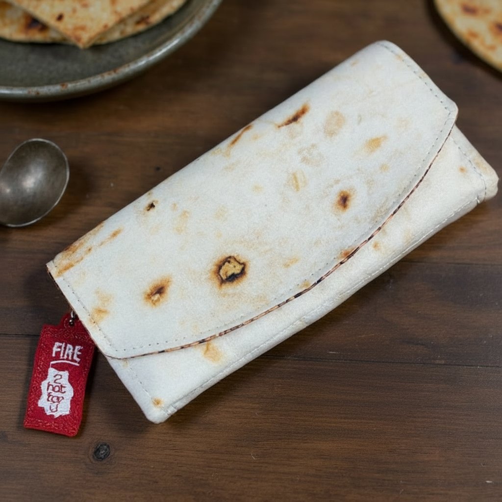 Burrito Wallet Magnetic Closure Holds 12 Cards