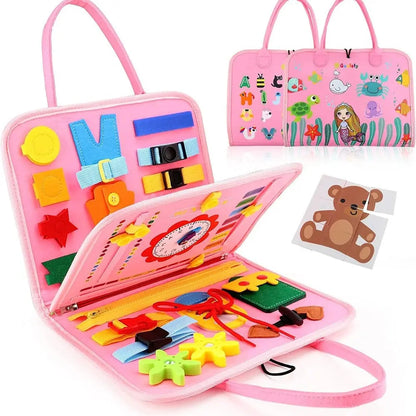 Busy Board Zippers Buttons & Buckles