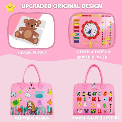 Busy Board Zippers Buttons & Buckles
