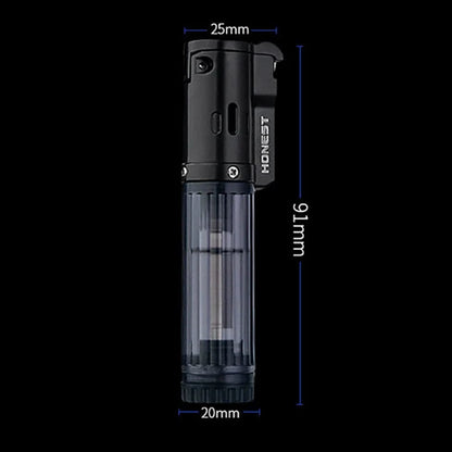 Butane Lighter Turbo Jet Flame Compact Lightweight