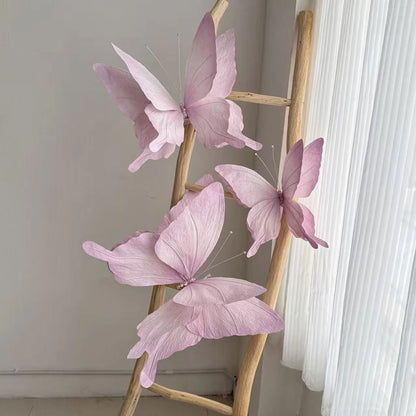 Butterfly Wall Decor Paper & Wire Easy to Hang