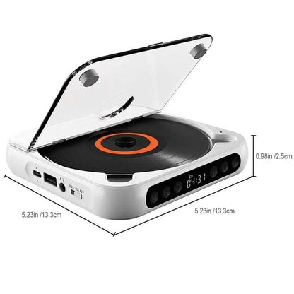 CD Player Portable Bluetooth Hi-Fi 6-Hour Battery Life