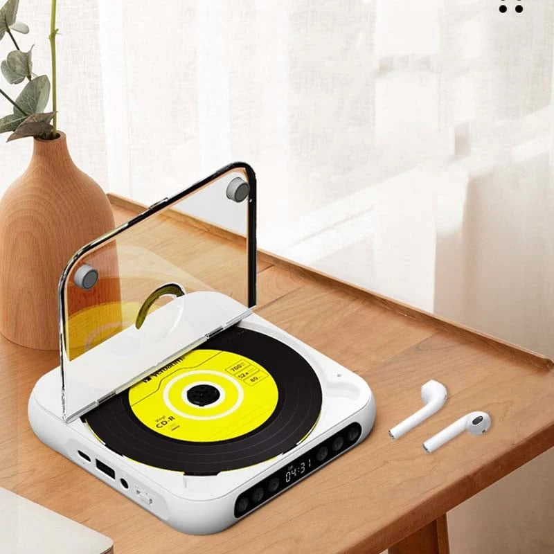 CD Player Portable Bluetooth Hi-Fi 6-Hour Battery Life