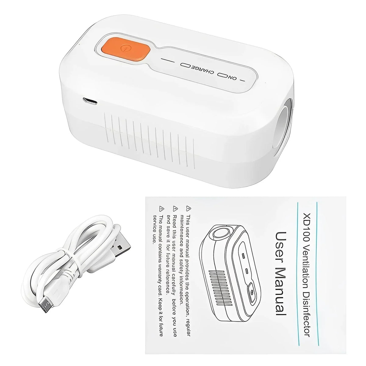 CPAP Cleaner Ozone Sanitizing 30-Minute USB-Rechargeable