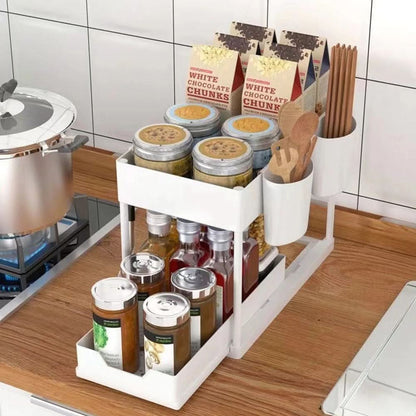 Cabinet Organizer Pull-Out Sliding Reinforced Steel