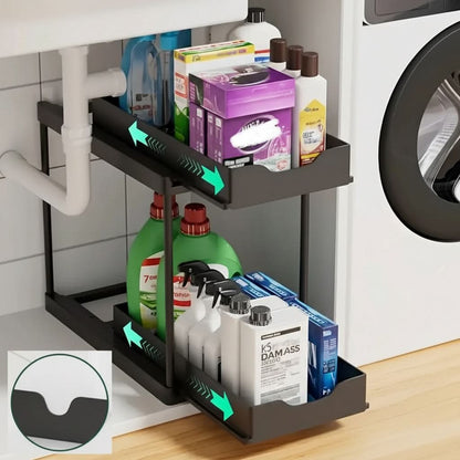 Cabinet Organizer Pull-Out Sliding Reinforced Steel
