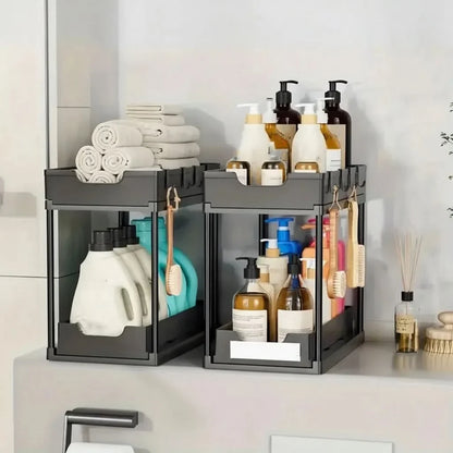 Cabinet Organizer Pull-Out Sliding Reinforced Steel
