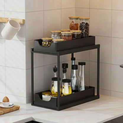 Cabinet Organizer Pull-Out Sliding Reinforced Steel