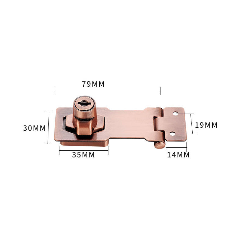 Cabinet & Toolbox Lock Rust-Resistant Zinc Alloy Two Keys