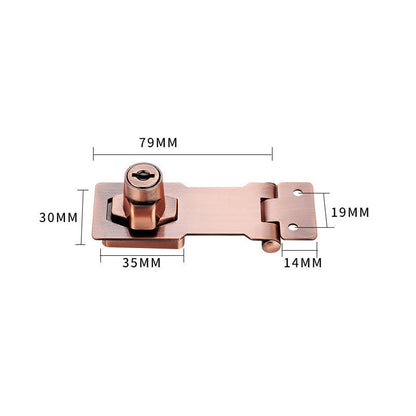 Cabinet & Toolbox Lock Rust-Resistant Zinc Alloy Two Keys
