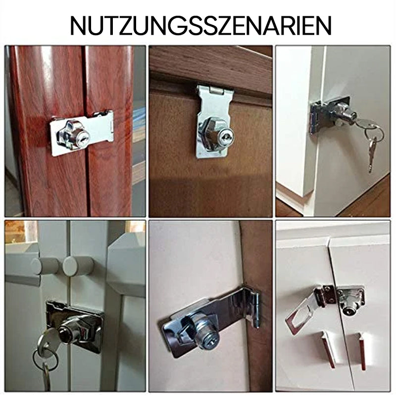 Cabinet & Toolbox Lock Rust-Resistant Zinc Alloy Two Keys
