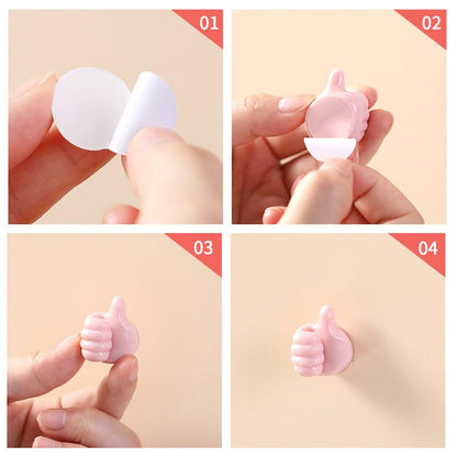 Cable Clips Compact ABS Plastic Strong Adhesive