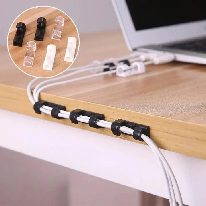 Cable Clips Self-Adhesive ABS 20-Pack