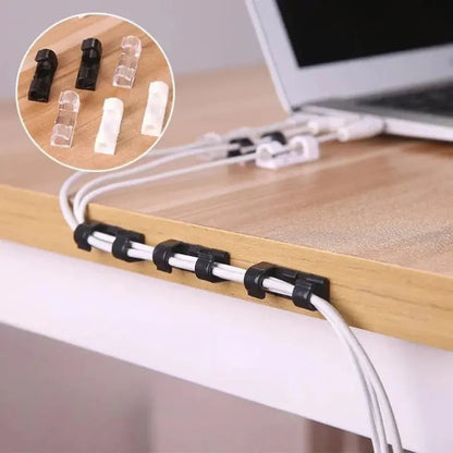 Cable Clips Self-Adhesive ABS 20-Pack