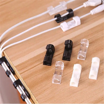 Cable Clips Self-Adhesive ABS 20-Pack