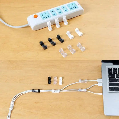 Cable Clips Self-Adhesive ABS 20-Pack