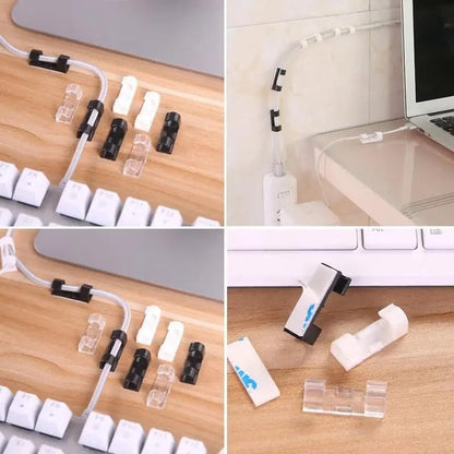 Cable Clips Self-Adhesive ABS 20-Pack