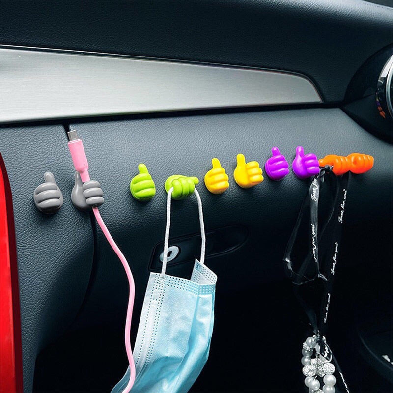 Cable Hooks Self-Adhesive Silicone Pack of 20