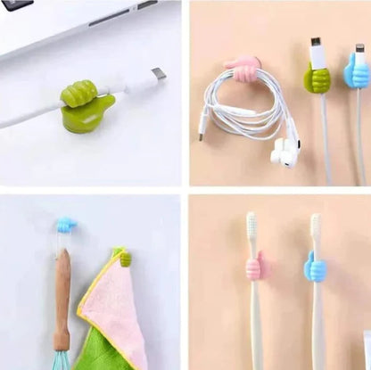 Cable Hooks Self-Adhesive Silicone Pack of 20
