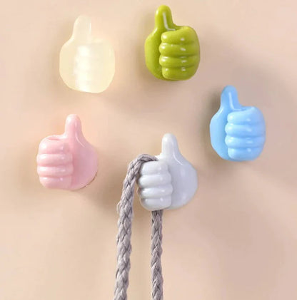 Cable Hooks Self-Adhesive Silicone Thumb-Shaped 20-Pack