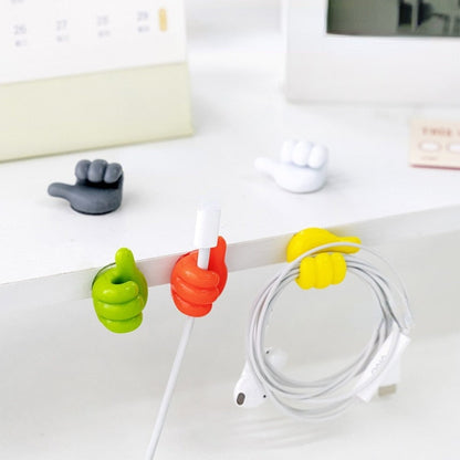 Cable Hooks Self-Adhesive Silicone Thumb-Shaped 20-Pack