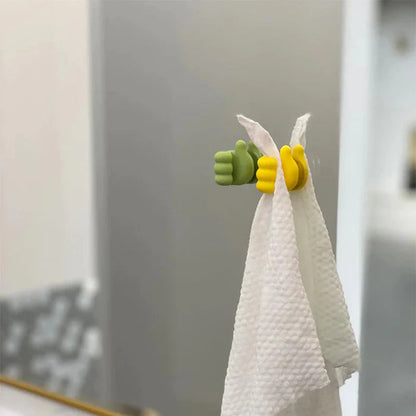 Cable Hooks Self-Adhesive Silicone Thumb-Shaped 20-Pack