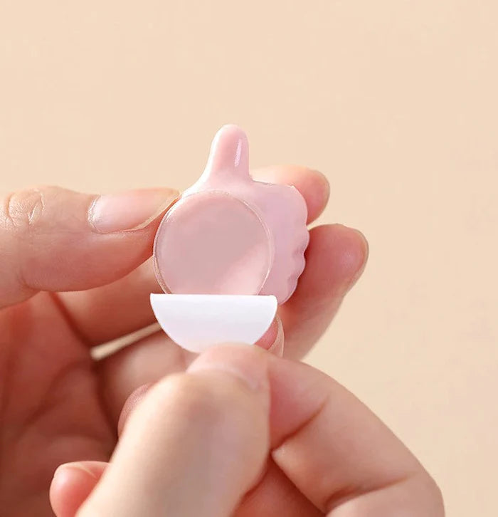 Cable Hooks Self-Adhesive Silicone Thumb-Shaped 20-Pack