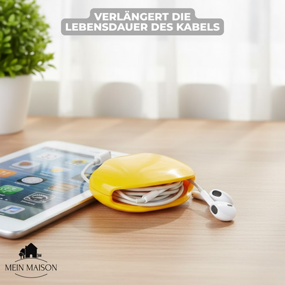 Cable Organizer One-Hand Retractable Charging & Audio Compatible