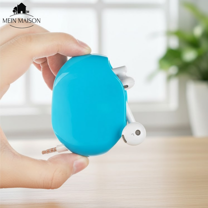 Cable Organizer One-Hand Retractable Charging & Audio Compatible