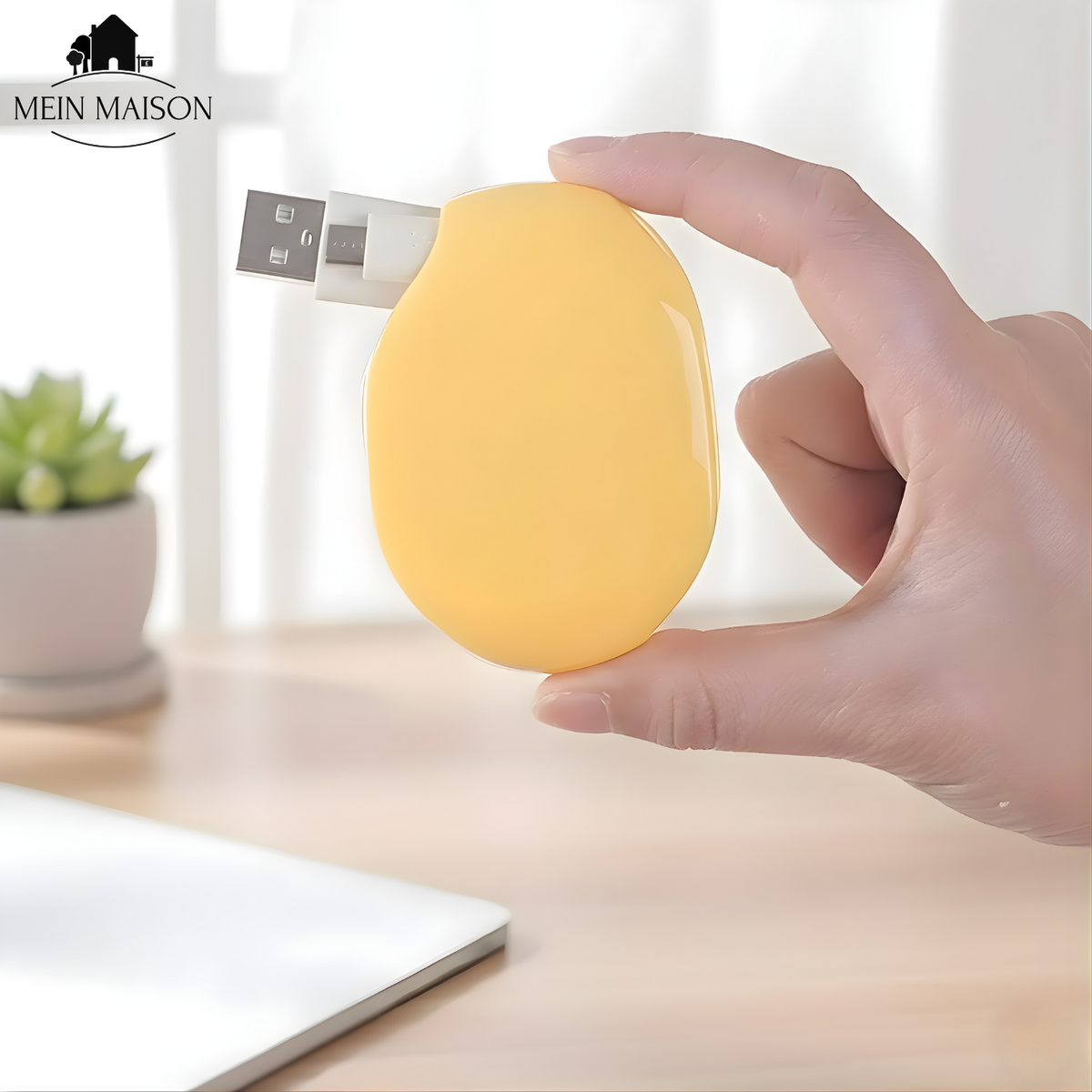 Cable Organizer One-Hand Retractable Charging & Audio Compatible